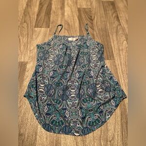Women’s patterned tank top sz medium 8/10 by Time and Tru